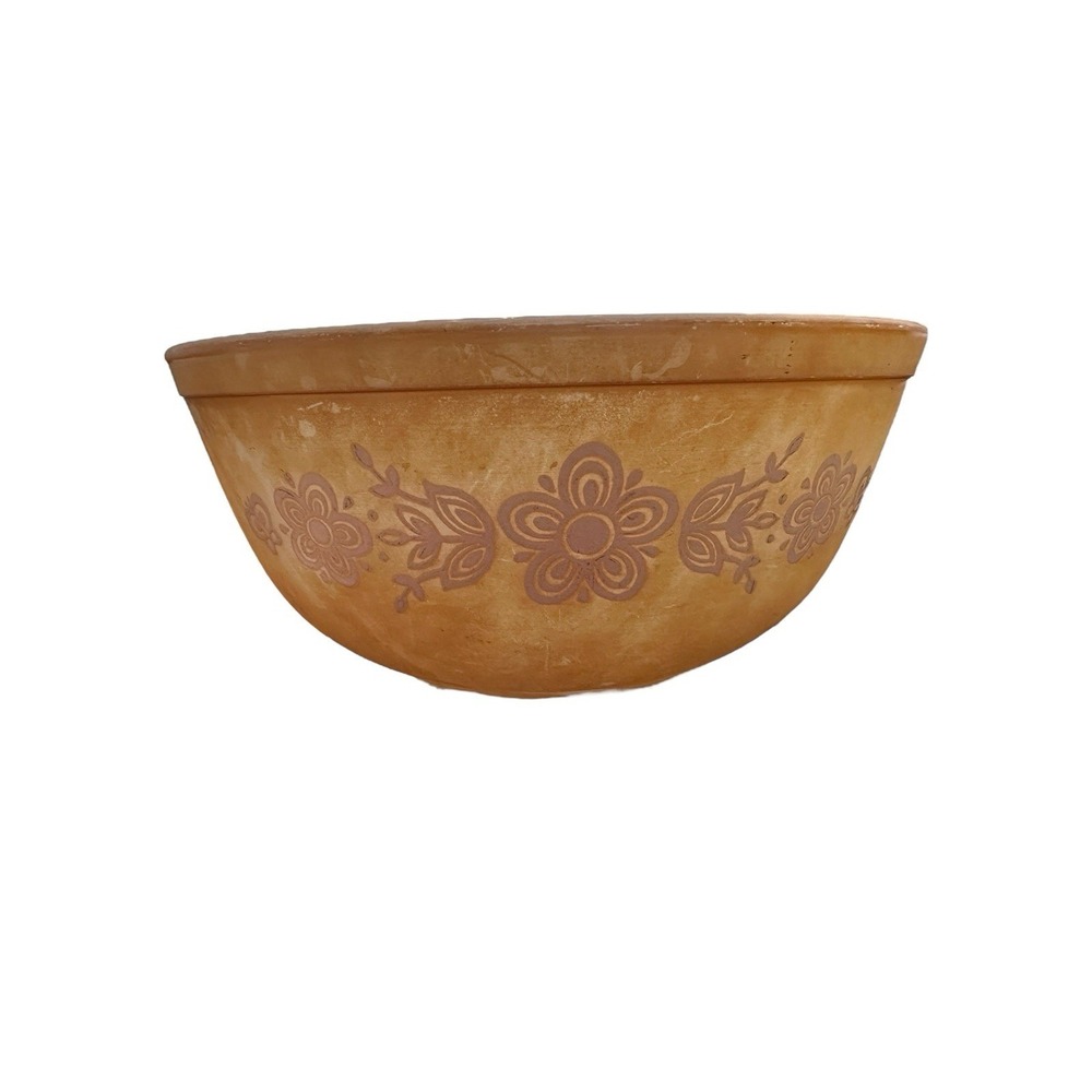 Vintage Pyrex Butterfly Gold 403 Largest Nesting Mixing Bowl 2.5 Quart